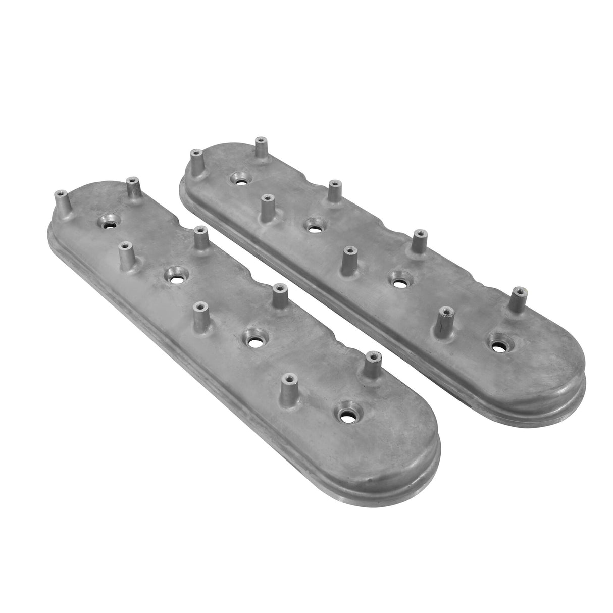 Holley 241-92 Standard Height LS Valve Covers for Dry Sump Applications - Natural Cast