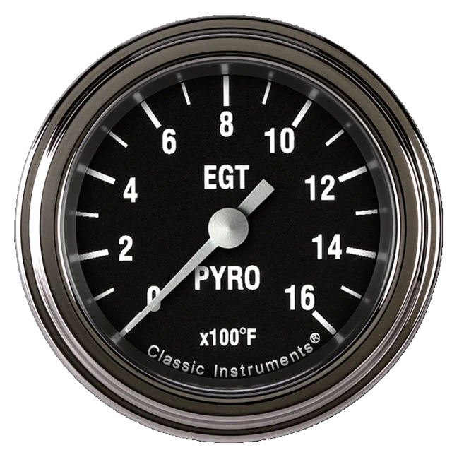 Classic Instruments Hot Rod 2 1/8" Exhaust Gas Temp. Gauge - HR198SLF