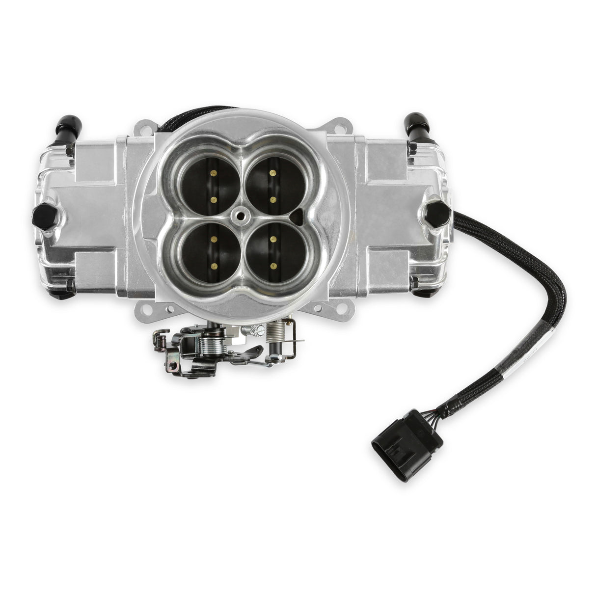 Holley 550-1074 EFI Terminator X Stealth 4150 2x4 - Shiny