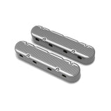 Holley 241-180 2-Piece Finned Valve Cover - Gen III/IV LS - Natural