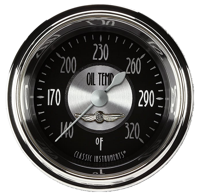 Classic Instruments All American Tradition 2 1/8" Oil Temperature Gauge - AT128SHC