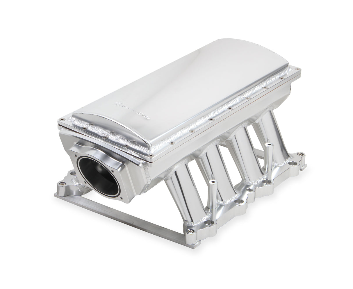 Holley 833151 Sniper EFI Fabricated Race Intake Manifold - 2011-14 Ford 5.0L Coyote - Silver