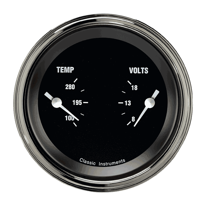 Classic Instruments Hot Rod 3 3/8" Dual - HR74SLF