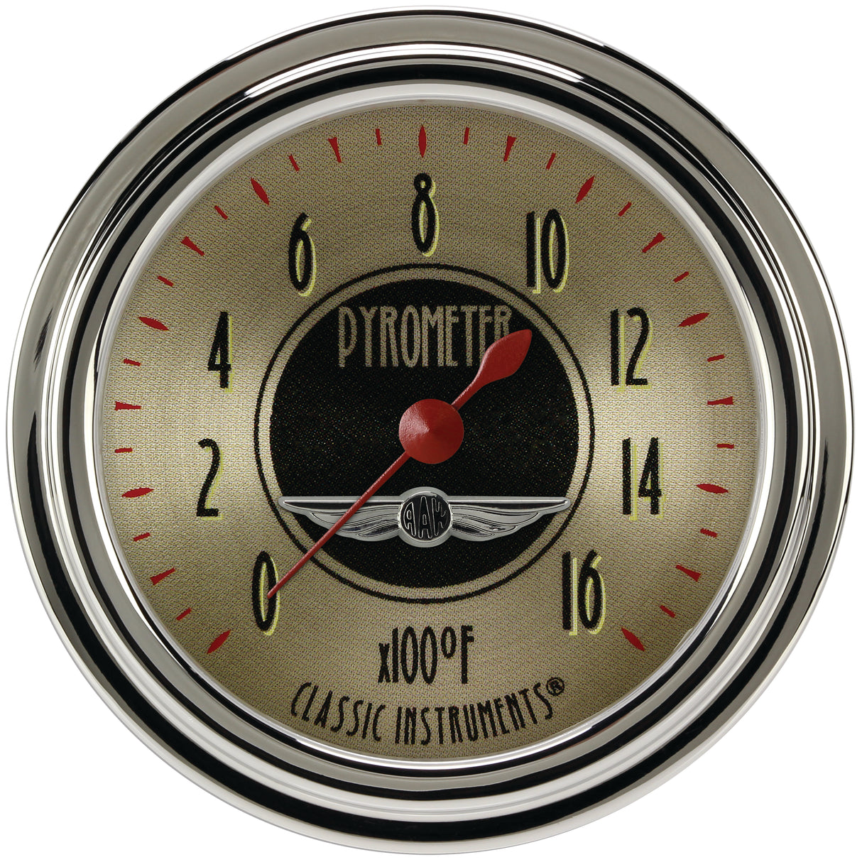 Classic Instruments All American Nickel 2 5/8" Exhaust Gas Temp. Gauge - AN398SLC