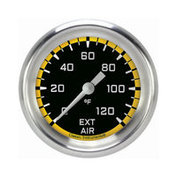 Classic Instruments Autocross Yellow 2-5/8" External Air Tempature Gauge - AX399YAPF