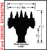 MSD Ford 289 / 302 Crank Trigger Distributor - 8379