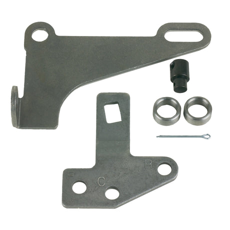 B&M Cable Bracket & Shift Lever Kit - GM 4L60E through 4L85E - Front Cable Exit - 75498