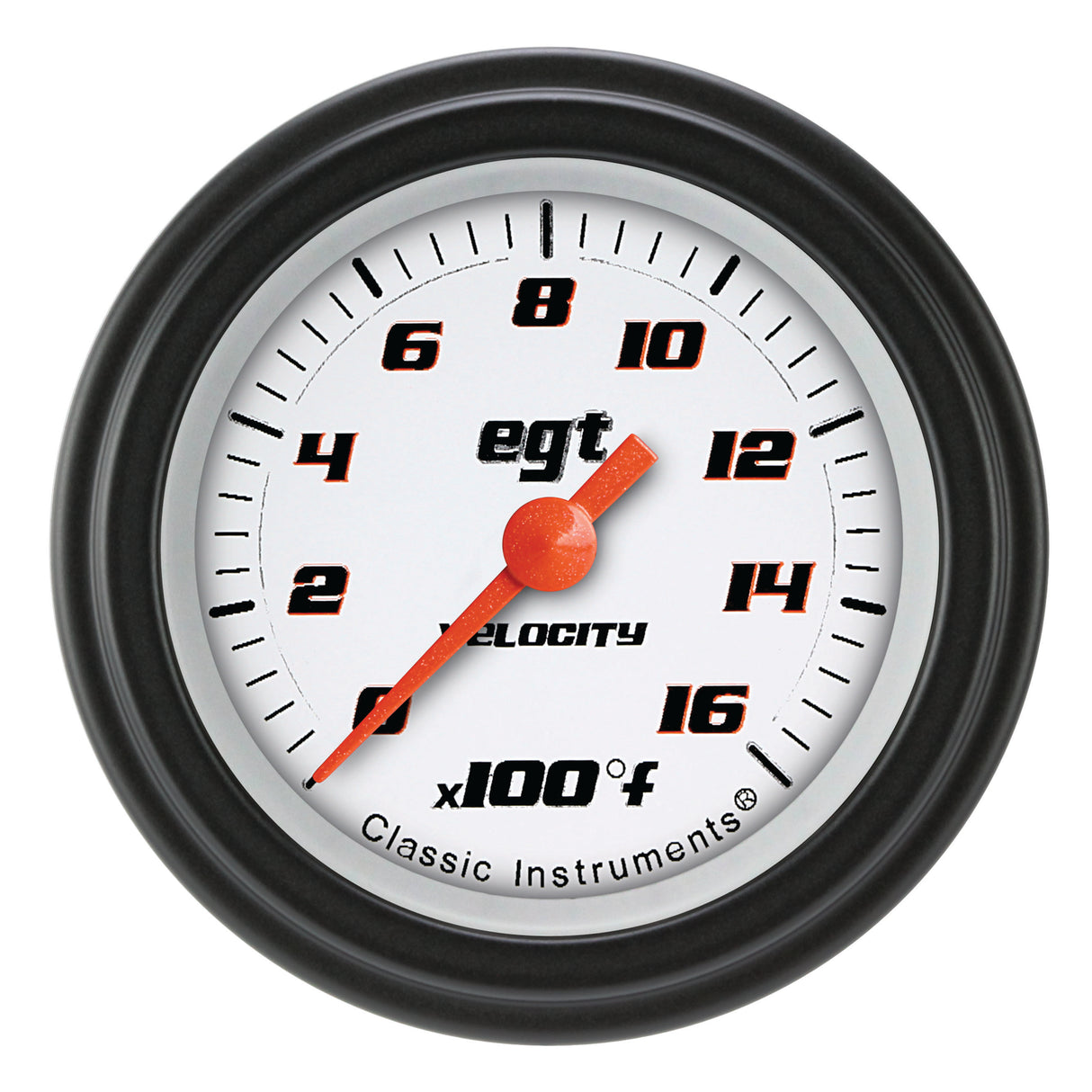 Classic Instruments Velocity White 2-1/8" Exhaust Gas Tempature Gauge - VS198WBLF