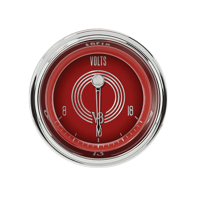 Classic Instruments V8 RED STEELIE 2IN VOLT - V8RS30SLC