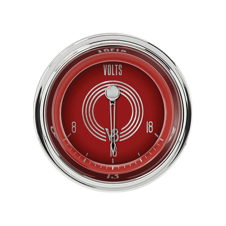 Classic Instruments V8 RED STEELIE 2IN VOLT - V8RS30SLF