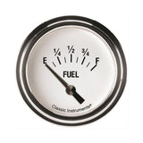 Classic Instruments White Hot 2 5/8" Fuel Gauge - WH209SLF