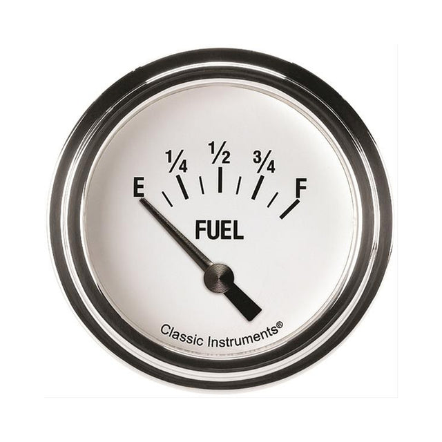 Classic Instruments White Hot 2 5/8" Fuel Gauge - WH209SLF
