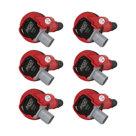 MSD Ignition Coil - Ford EcoBoost - 3.5L V6 - 2-Pin Connector - Red - 82586