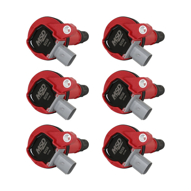 MSD Ignition Coil - Ford EcoBoost - 3.5L V6 - 2-Pin Connector - Red - 82586