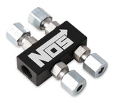 NOS 1-1/8" NPT in 4 out Distribution Block - Black - 16714BNOS