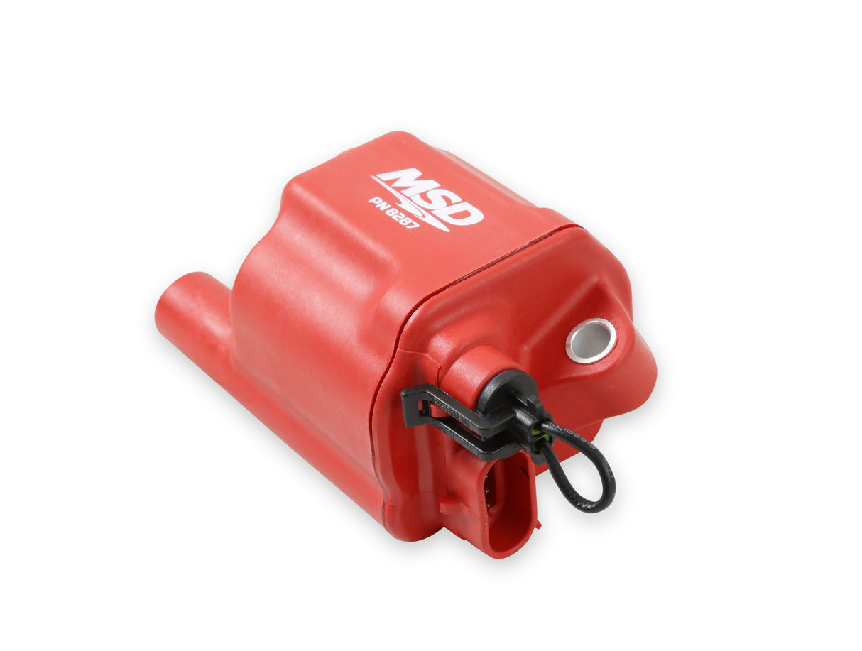 MSD Ignition Coil - Pro Power Series - GM LS2/LS7 Engines - Red - 8-Pack - 82878