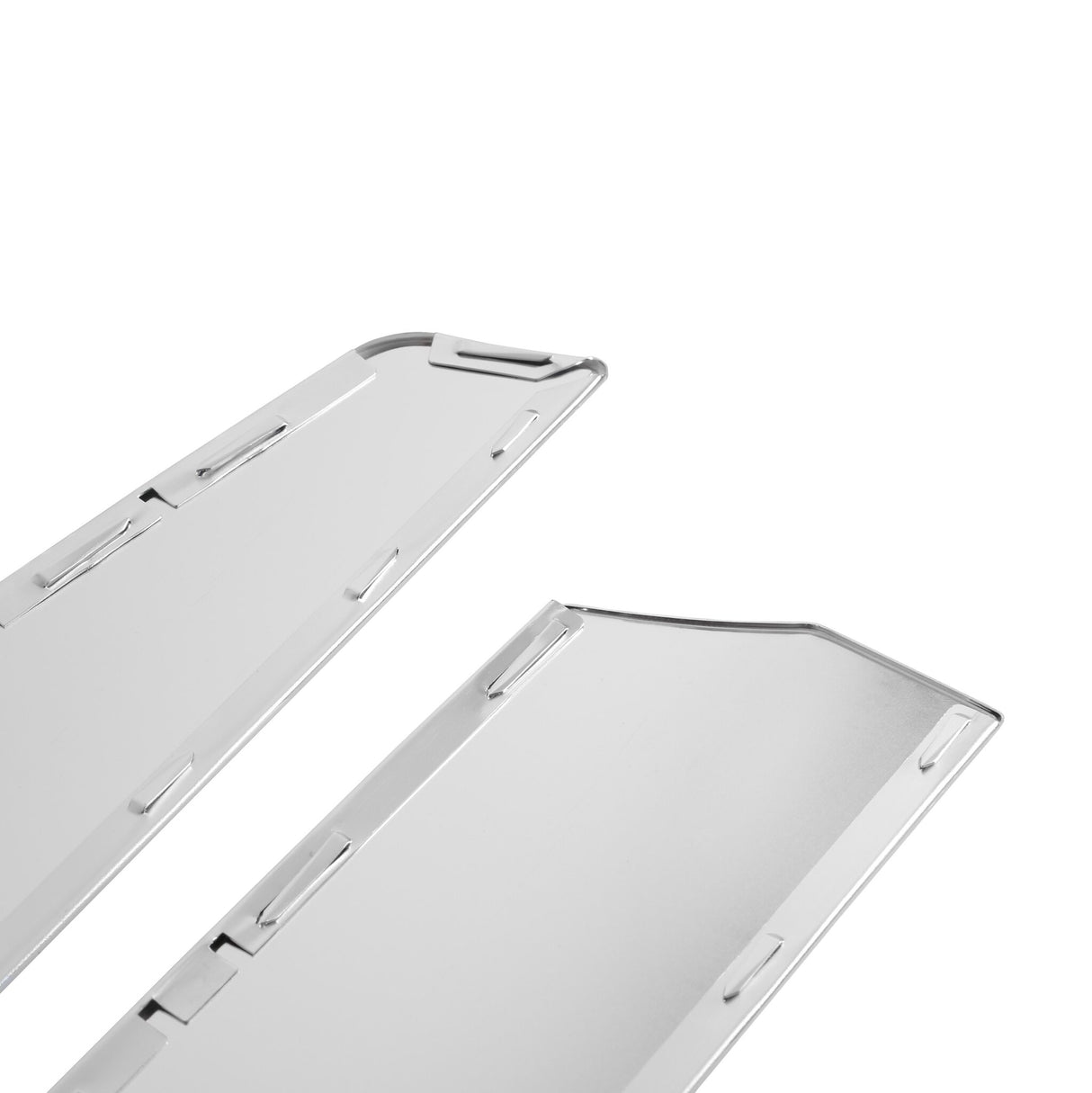 Scott Drake Deluxe Door Panel Inserts Brushed Aluminum - C7ZZ-65237A22-3