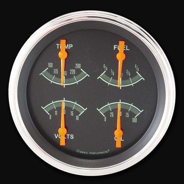 Classic Instruments G-Stock 4 5/8" Quad Gauge (Fuel 0-30 OHM) - GS31SLF