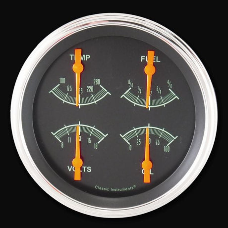 Classic Instruments G-Stock 4 5/8" Quad Gauge (Fuel 0-30 OHM) - GS31SLF