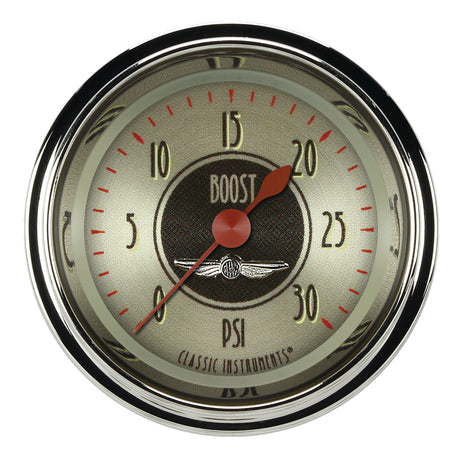 Classic Instruments All American Nickel 2 1/8" Boost Gauge, 30 psi - AN142SHC