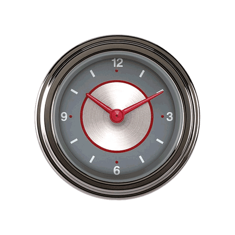 Classic Instruments Silver Series 2 1/8" Clock - SS90SLF