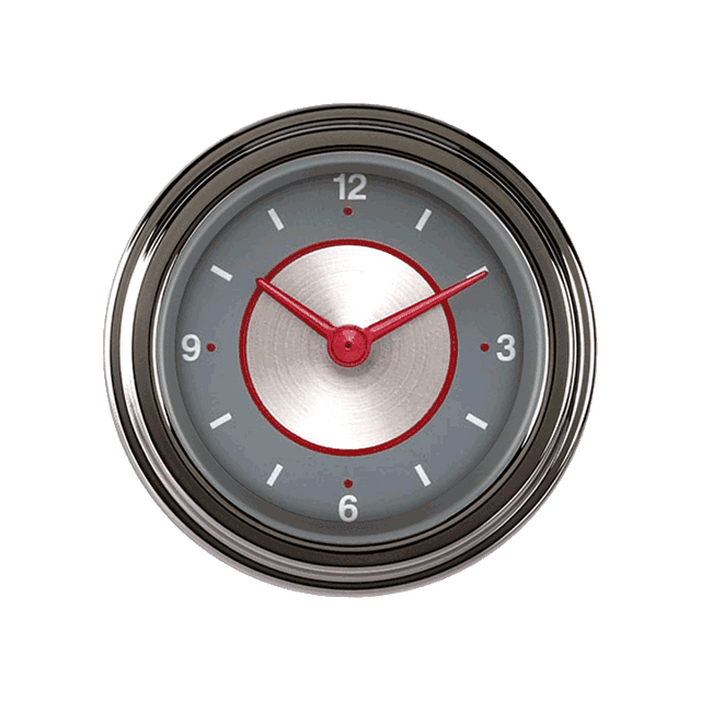 Classic Instruments SILVER SERIES 2IN CLOCK - SS90SLC