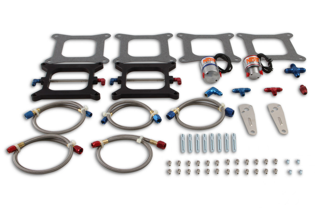 NOS Pro-Shot Fogger "Upgrade Kit" Cheater Nitrous System-Dual 4150 Holley Flange - 02021NOS