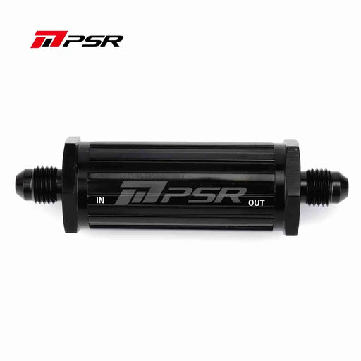Pulsar PSR In Line Oil Filter, Fitting Size -4AN, 80 Micron Filter inside