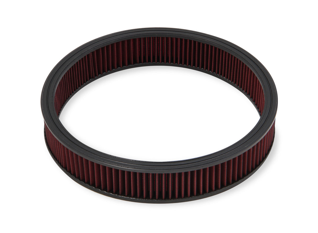 Holley 120-4530 4500 drop base air cleaner chrome w/3" red washable gauze filter