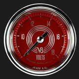 Classic Instruments V8 Red Steelie 2 1/8" Voltage Gauge - V8RS130SHC