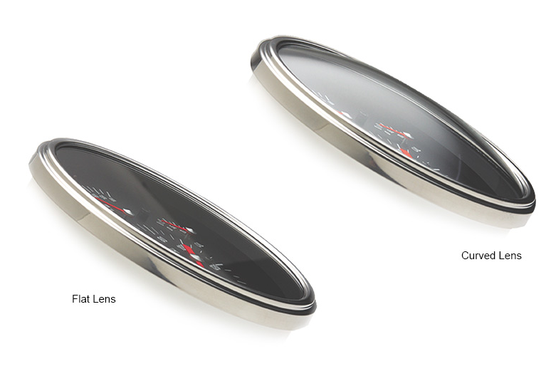 Classic Instruments Autocross Gray 2 5/8" Oil Pressure Gauge - AX281GBLF