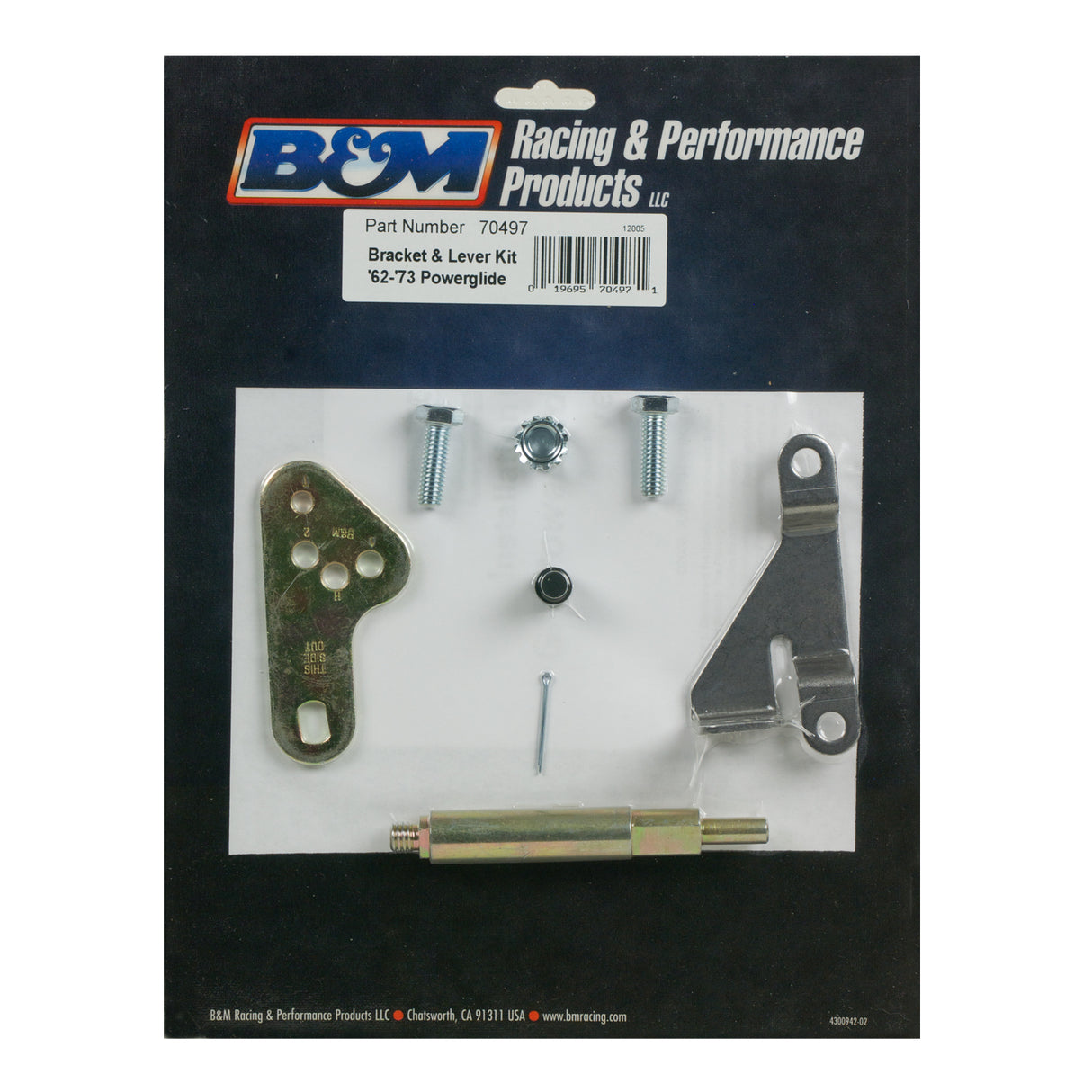 B&M Cable Bracket & Shift Lever Kit - GM - 70497