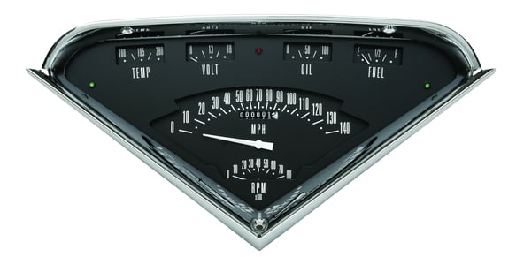 Classic Instruments Hot Rod Black Tach Force Package - TF01B