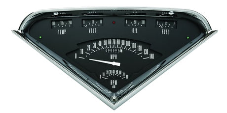 Classic Instruments Hot Rod Black Tach Force Package - TF01B