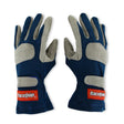 Racequip SFI 3.3/1 Blue / Gray Nomex Race Gloves - Small - 351022RQP