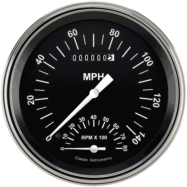 Classic Instruments Hot Rod 4 5/8" Speedtachular - HR50SLF