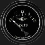 Classic Instruments Moal Bomber 2 5/8" Volt Gauge - MA230BLF