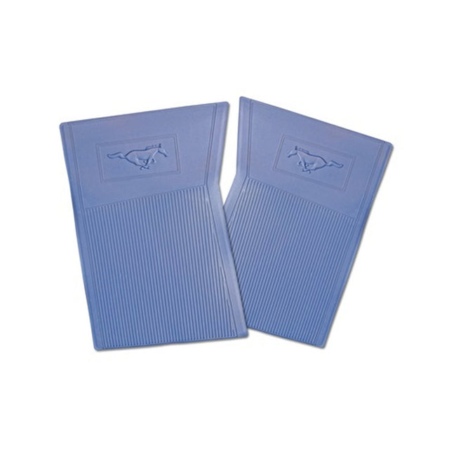 Scott Drake PVC Pony Floor Mats Blue - C5ZZ-6513086-BL