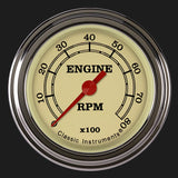 Classic Instruments Vintage 2 1/8" Tachometer - VT183SLF