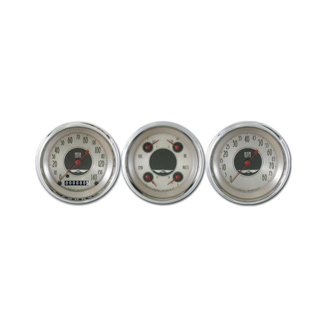 Classic Instruments American Nickel 3 Gauge Set - AN03SHC
