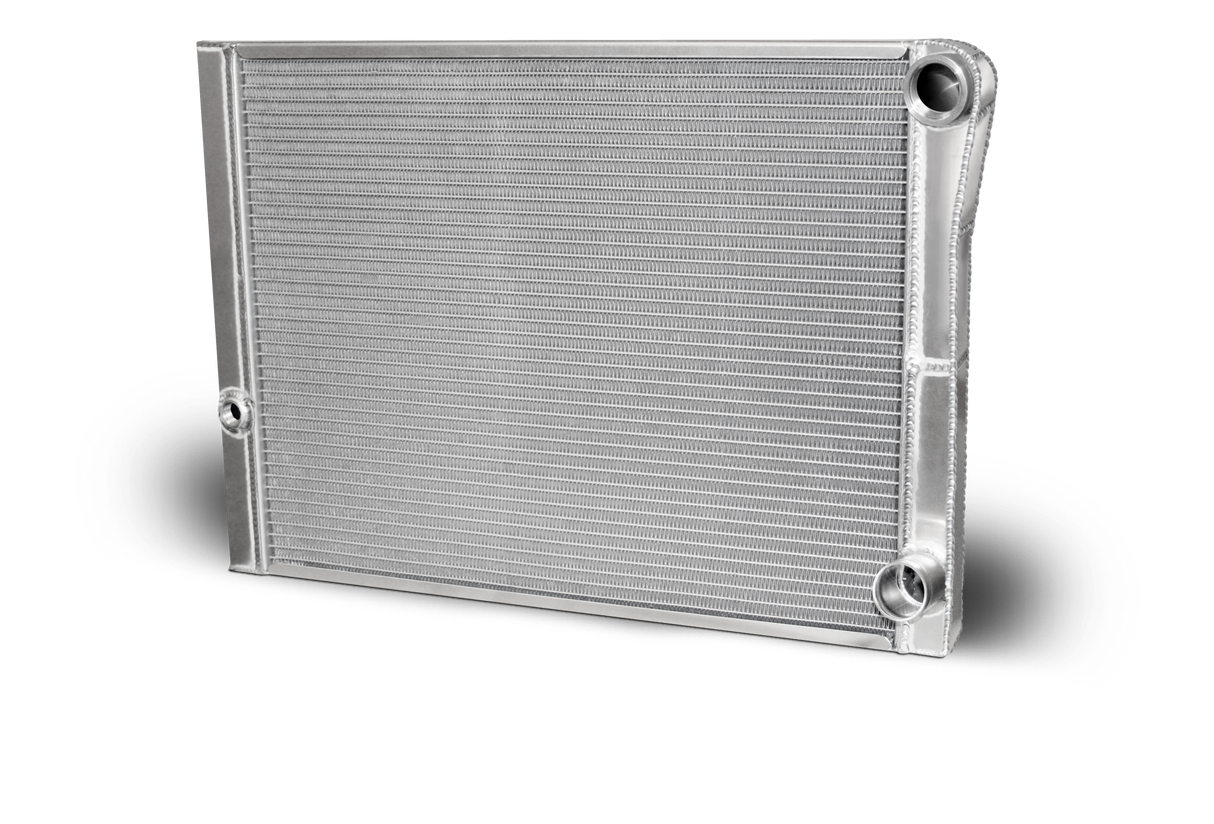 AFCO Double Pass Radiator Chevy 27.5 X 19 X 1.50 Core, Universal 20 AN Female Inlet with No Filler Neck - 80185NDP-UNF 80185NDP-UNF