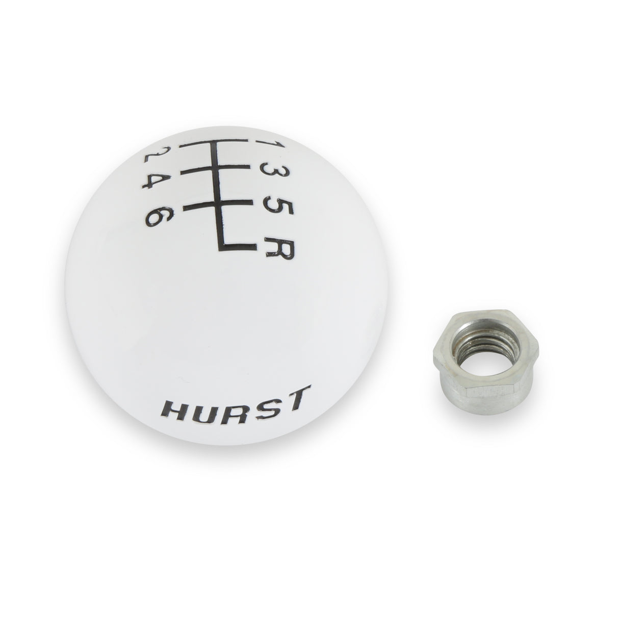Hurst Shift Knob - 6 Speed - White - 1630040