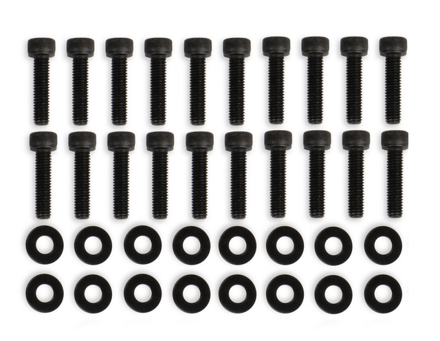 Mr Gasket Fabricated Valve Cover Hardware - Black - 68502BG