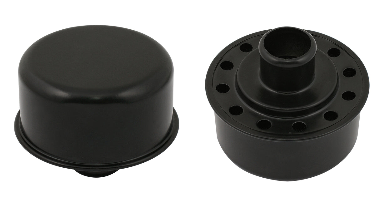 Mr Gasket Push-On Breather - Flat Black - 9810BP