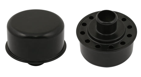 Mr Gasket Push-On Breather - Flat Black - 9810BP
