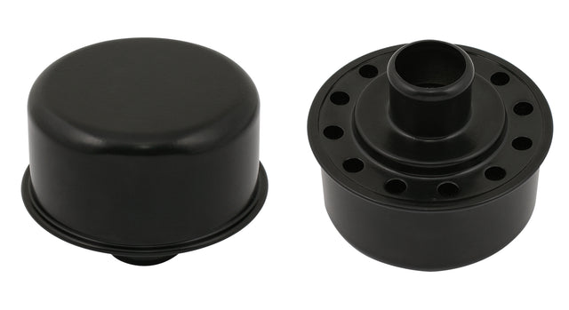 Mr Gasket Push-On Breather - Flat Black - 9810BP