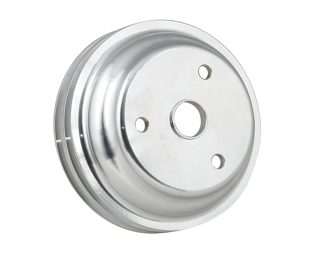 Mr Gasket Crank Pulley - Aluminum - Double Groove - 5317