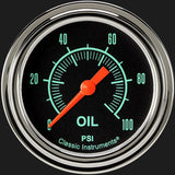 Classic Instruments G/Stock 2 5/8" Oil Pressure Gauge - GS381SLF