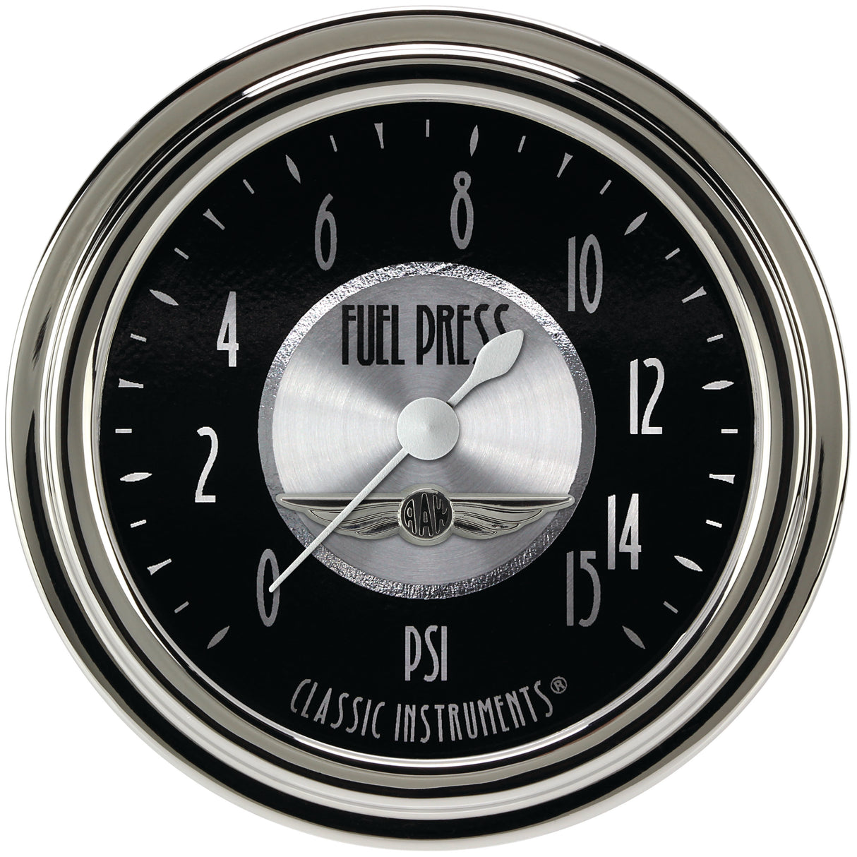 Classic Instruments All American Tradition 2 5/8" Fuel Pressure Gauge, 15 psi - AT345SLC