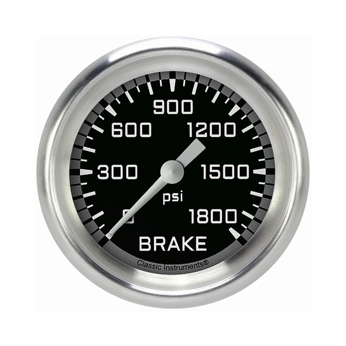 Classic Instruments Autocross Gray 2 5/8" Brake Pressure Gauge - AX367GAPF